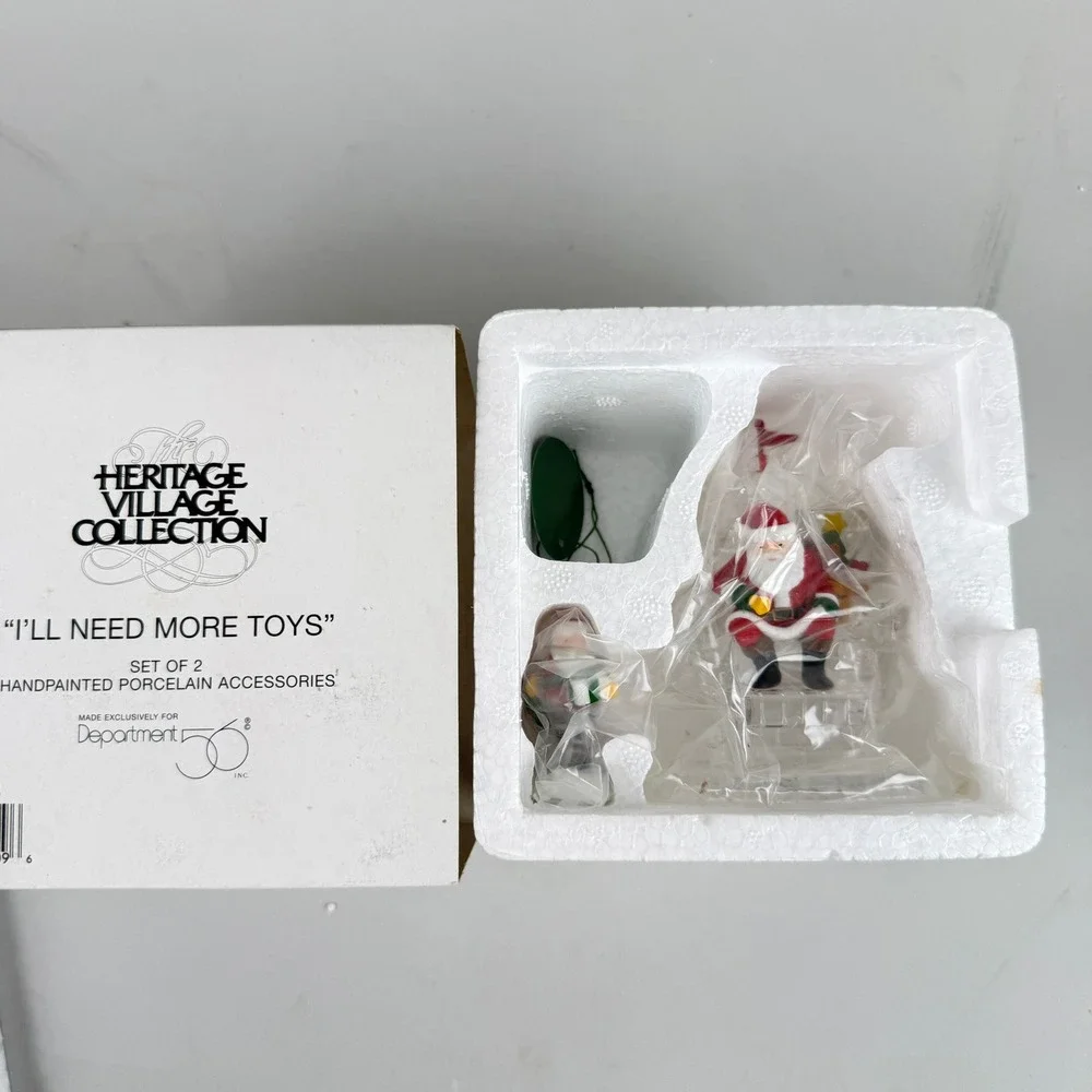 Dept 56 I'll Need More Toys Heritage Village New‎ Old Stock #56365